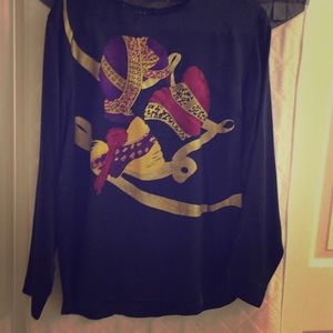 Black silk tunic from Laurel size 38